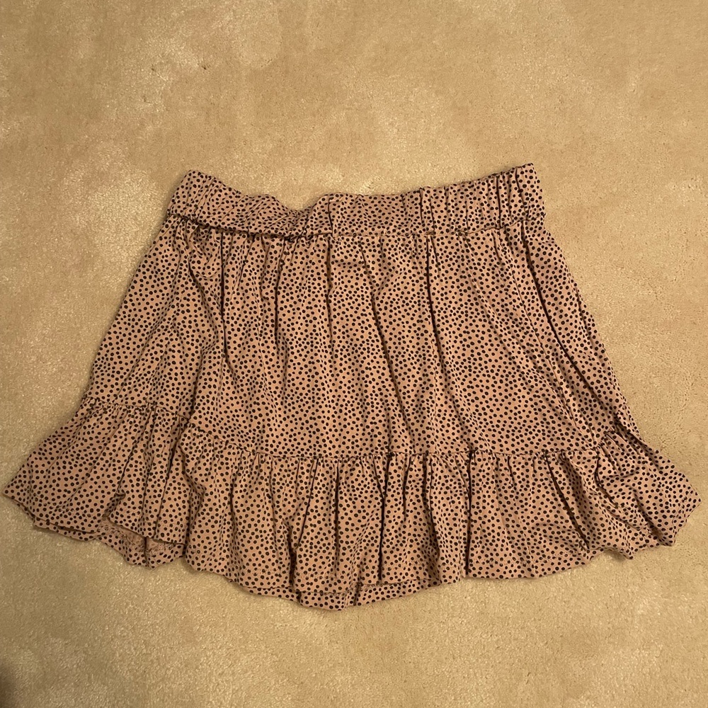 Cheetah spotted mini skater skirt